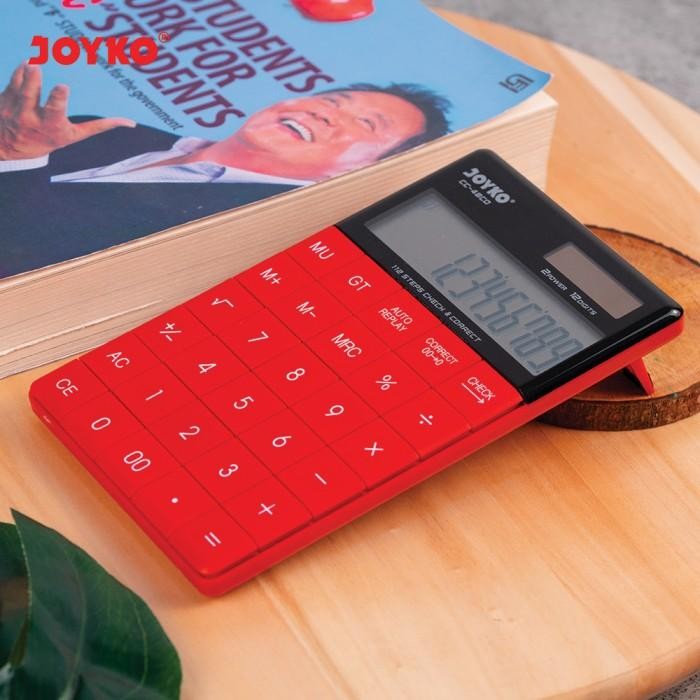 

CALCULATOR / KALKULATOR JOYKO CC-4 CO RED / 12 DIGITS / CHECK CORRECT