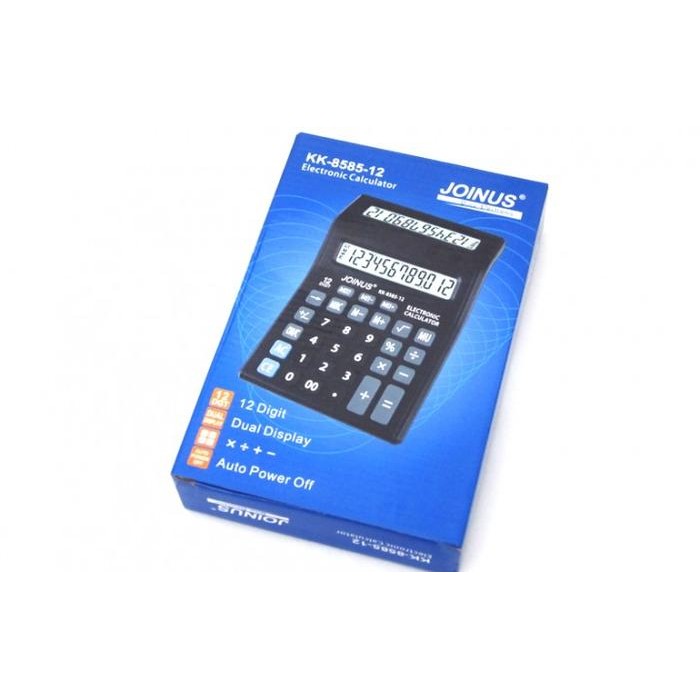 

DUAL LCD SCREEN CALCULATOR 12 DIGITS KK-8585-12 / KALKULATOR 2 SISI