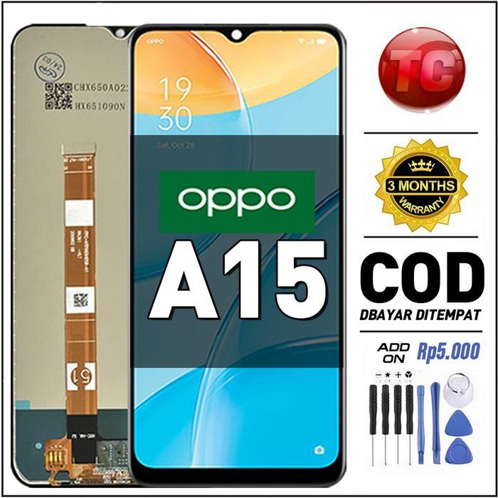 Original Lcd OPPO A15 ori asli Layar hp touchscreen Sentuh Versi Tinggi COD