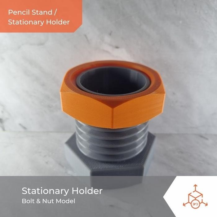 

Bolt & Nut Stationary Holder Pencil Holder Desk Organizer