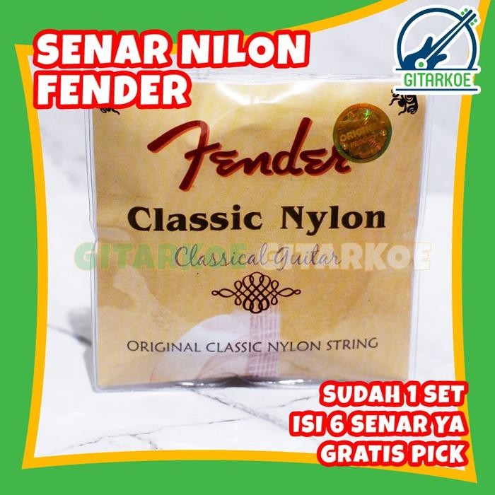 Senar Gitar Nilon Fender Nylon Classic 1 Set