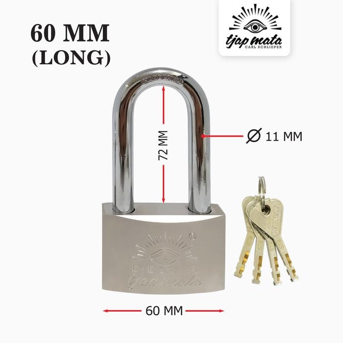 TJAP MATA / CAP MATA GEMBOK 50 MM (LEHER PANJANG)