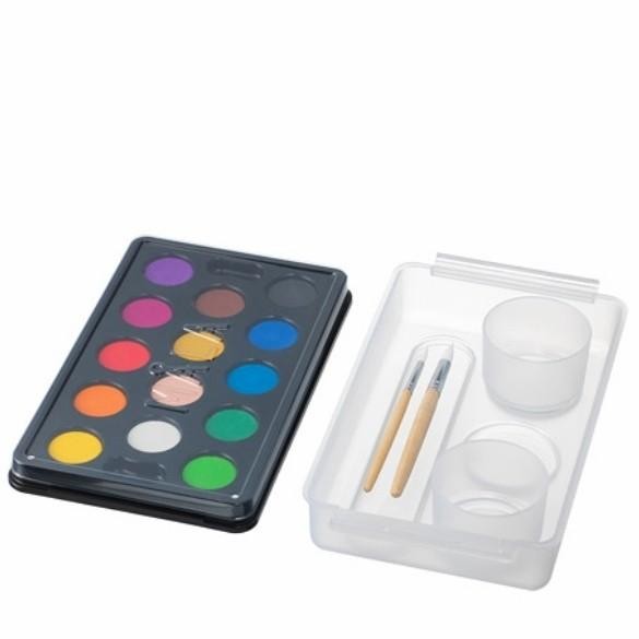 

Set 2 Kuas & Cat Air Lukis Aneka Warna Untuk Belajar Gambar Anak Ori