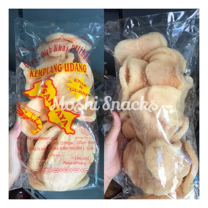 

3YC3 Kerupuk Udang / Kemplang Goreng Udang Sanjaya Asli Bangka 250Gr