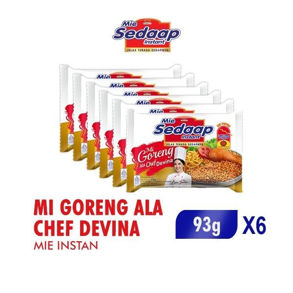 

H48Y Sedaap Mie Instan Goreng Ala Chef Bag 93Gr X6
