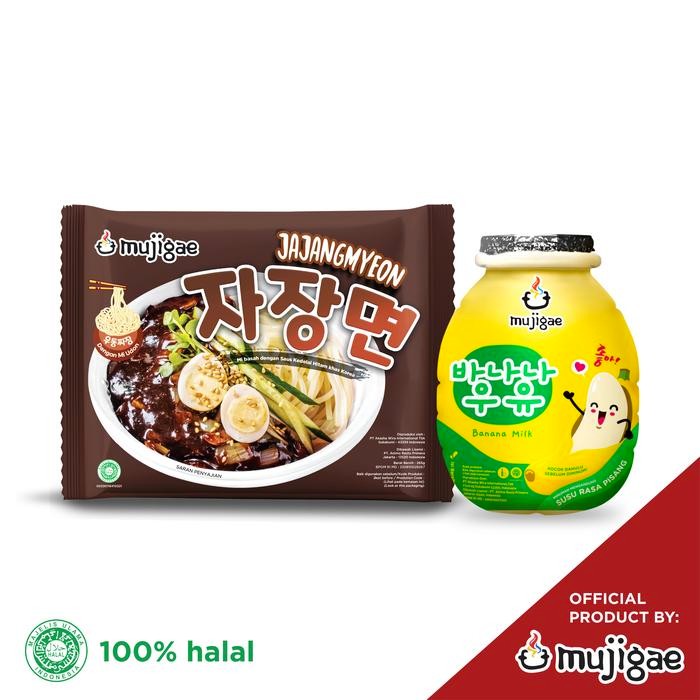 

H48Y Bundle Mujigae Jajangmyeon 265Gr + Mujigae Banana Milk Ori 250 Ml