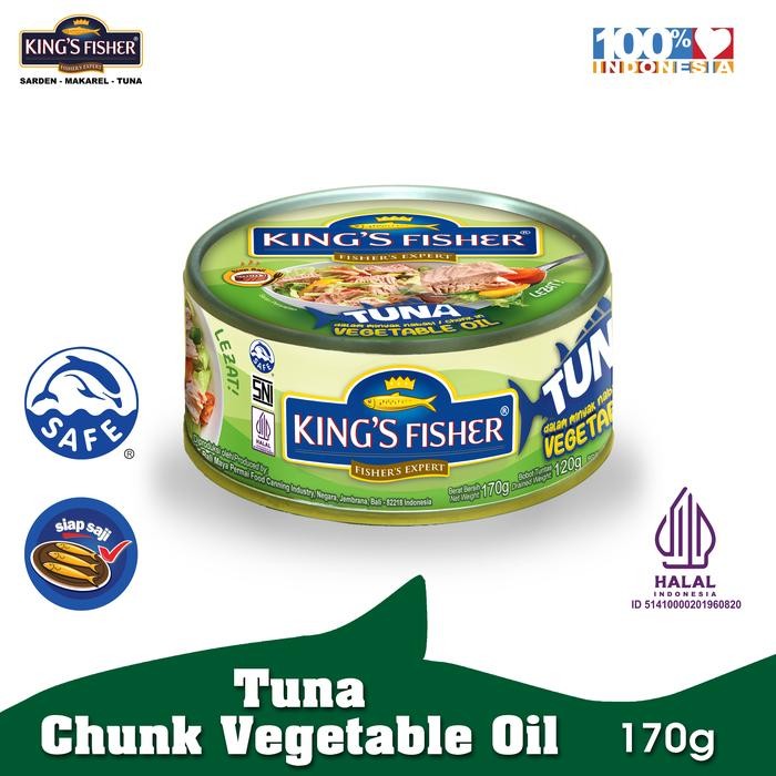 

H48Y King'S Fisher Tuna Dalam Minyak Nabati Tuna In Oil Daging Tuna Makanan
