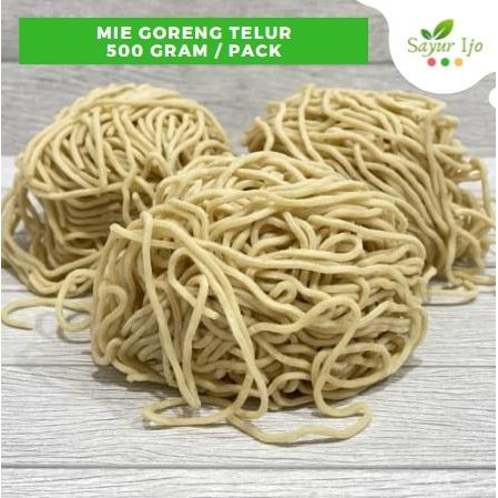 

H48Y Mie Goreng Telur 500 Gram/Pack Fresh Mi Telor Homemade Instant Noodle