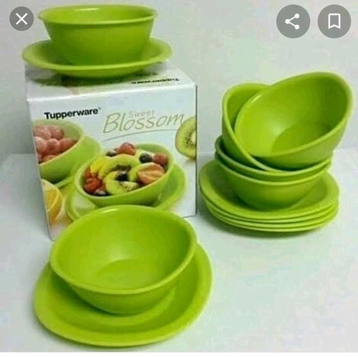 TUPPERWARE Sweet Blossom Hijau & Tosca