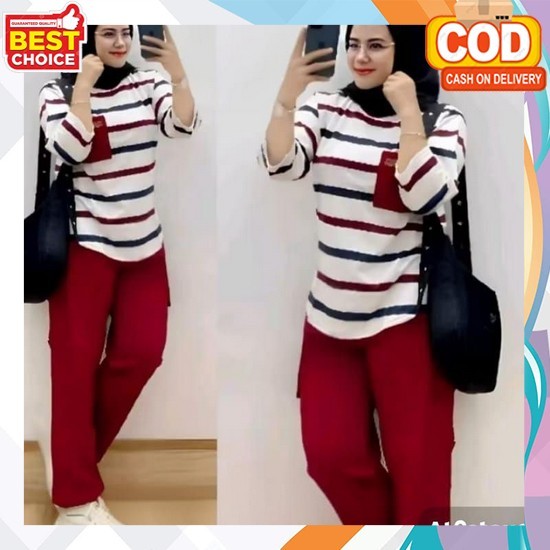 One Set Perempuan Dirgahayu Kaus Merdeka 17 An Setcel Merah Putih Stelan Zumba Cewek Kemerdekaan Baj