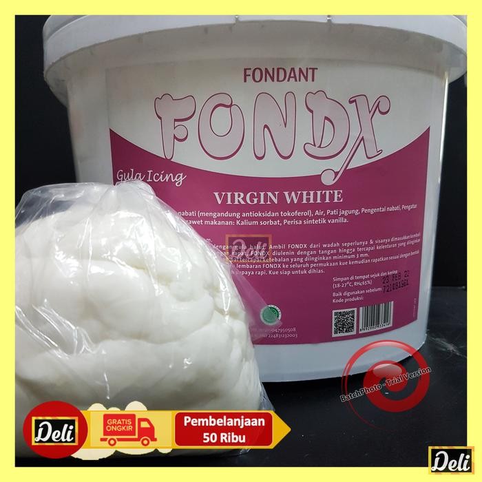 

Hiasan Kue Fondant Putih Fondx 500gr / Fondan Repack