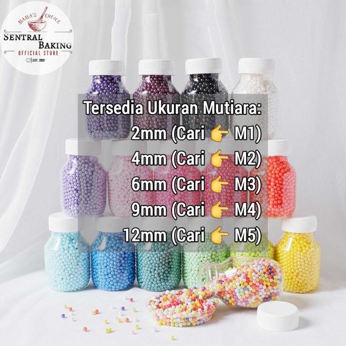 

SPR-175 Sprinkle Mutiara Metalik Biru 6mm (M3-G5) Springkel Sprinkel