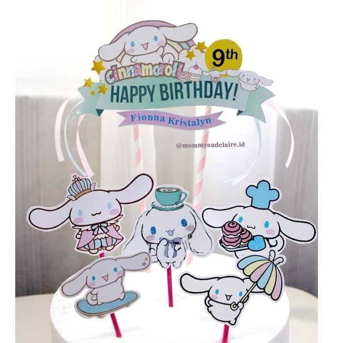 

Cake Topper cinnamoroll/Hiasan Kue Cinamoroll/Topper Kue
