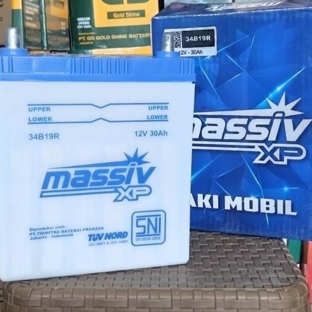 Aki Mobil Avanza-Xenia-Terios-Rush-Luxio 34B19R Massiv Xp Basah