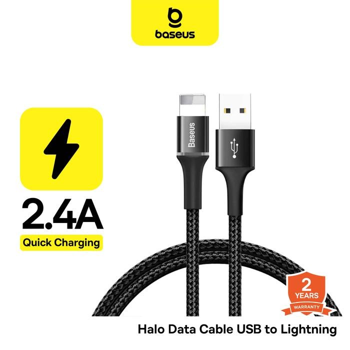 [NEW PRODUCT] Baseus Kabel Data LED Baseus Halo Data Cable Fast Charging Iphone/Micro/Type C *