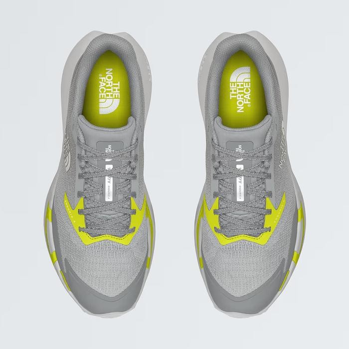 Original The North Face Vectiv Enduris 4 Trail Running Shoes - High Rise Grey Sulphur Spring Green