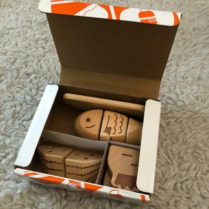 (Allthebest) buah potong kayu/mainan edukasi/shimajiro