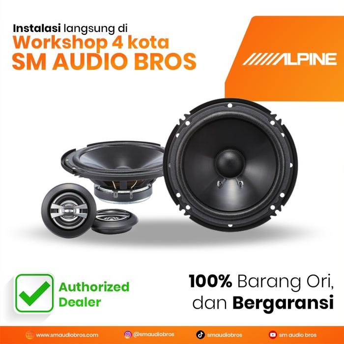 Termurah Alpine SPJ 161CS Speaker Mobil 2Ways Komponen 6 Inch