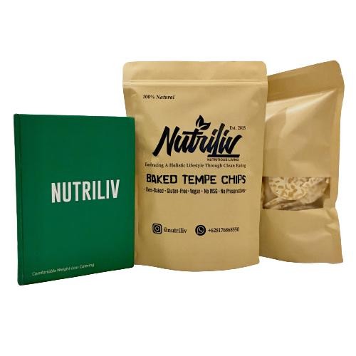 

NUTRILIV KERIPIK TEMPE PANGGANG OVEN TIDAK DIGORENG BAKED TEMPE CHIPS