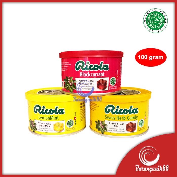 

RICOLA MENTHOL LEMONMINT DRUM 100GR PERMEN