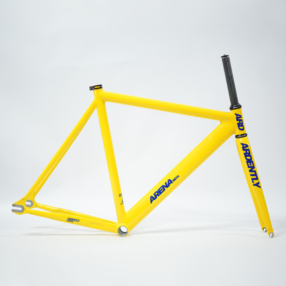 Ardently Arena Pista Frameset 700C Aluminum Fixed Gear Frame Carbon Fork Track Fixie Bike 53/55/58CM