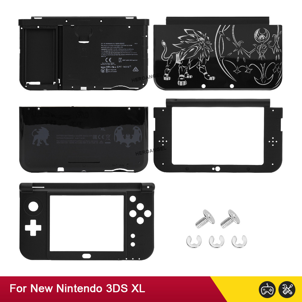 Black Limited Edition Replacement For Nintend New 3DS XL Game Console Housing Shell Cover Case Full 