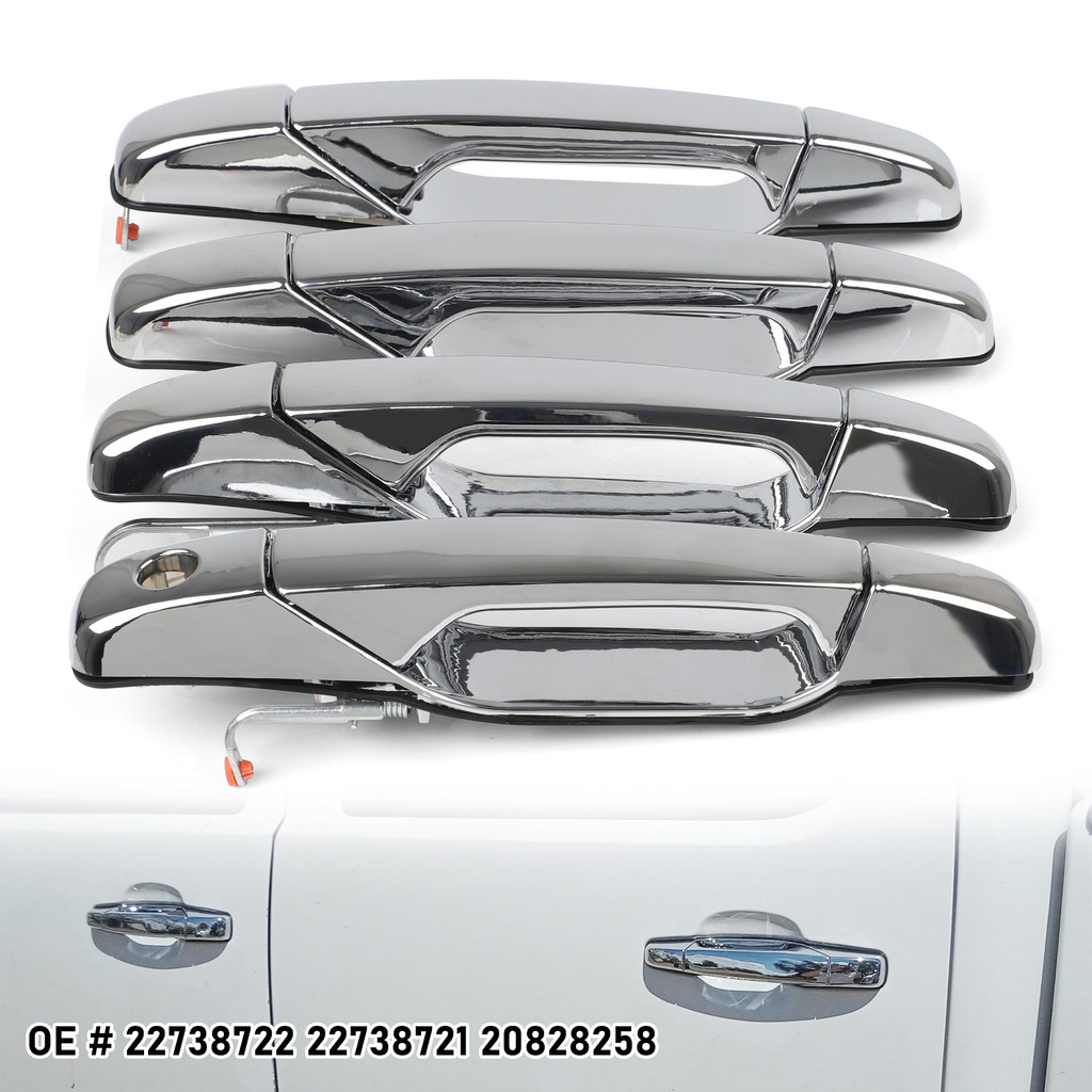 Car Door Handle for 2007-2013 Chevy Tahoe GMC Yukon Sierra Denali Front Rear 22738722 22738721 25960