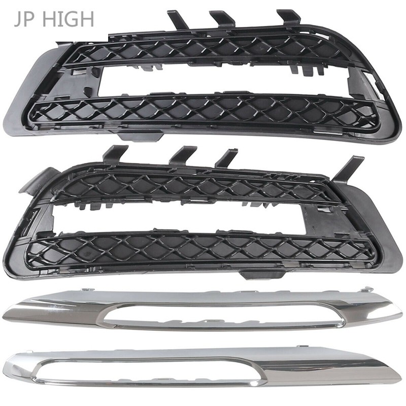 Front Fog Light Lamp Grille Cover Trim for Mercedes Benz W212 E350