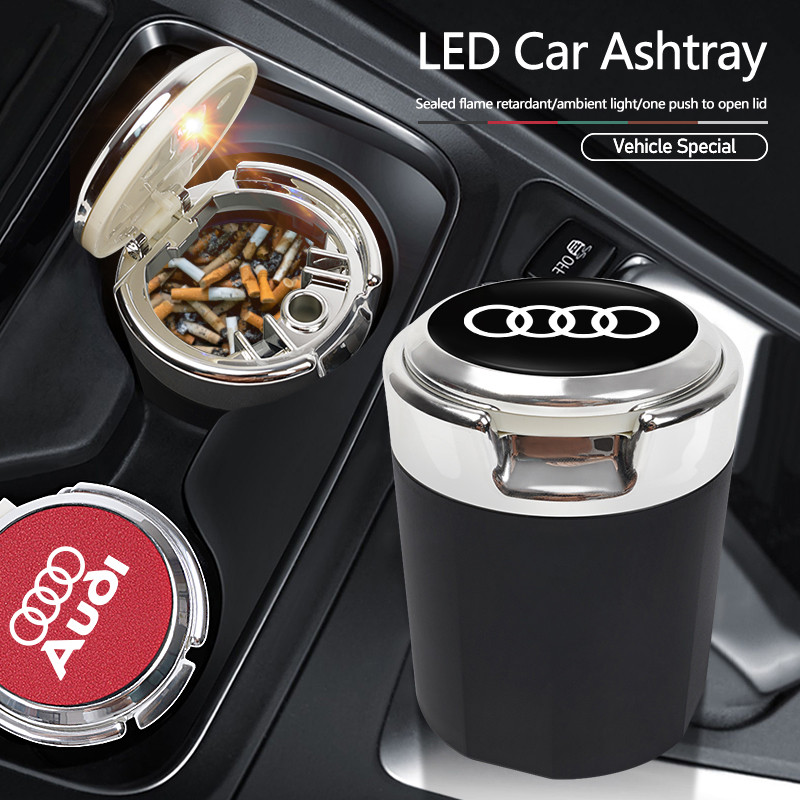 IMPORT CAR INTERIOR ASHTRAY PORTABLE GARBAGE BOX STORAGE BARREL FOR AUDI A1 A2 A3 A4 A5 A6 A7 A8 Q1