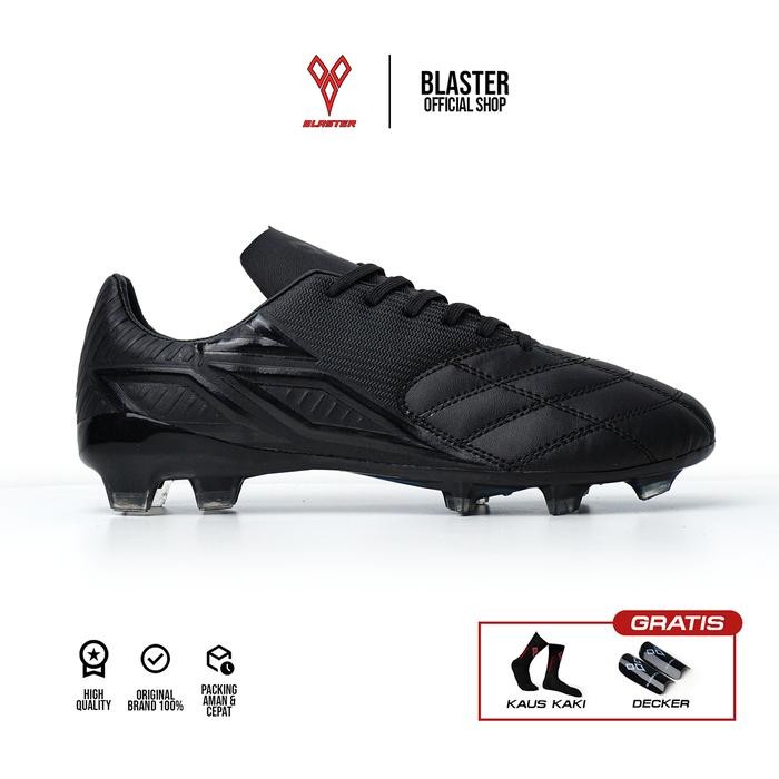 Lotto Sproty - Blaster Power Play Sepatu Bola Full Black Sepatu Sepak Bola Blaster Original