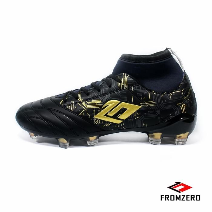 Lotto Sproty - Sepatu Sepak Bola Boots Starkia Baltic In Black Gold Original 38 - 44