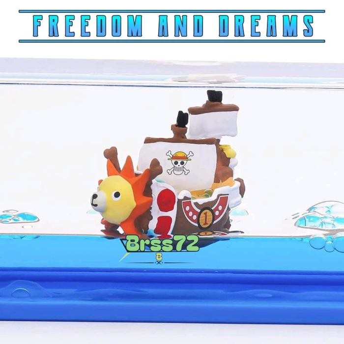 KAPAL PESIAR OMBAK CAIR MELAYANG DEKORASI KAPAL ONE PIECE PAJANGAN