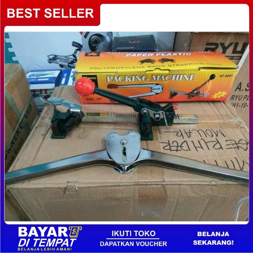 FREE ONGKIR STRAPPING BAND TOOL ALAT KLEM IKAT TALI STRAPPING PACKING KARDUS KAYU BISA COD