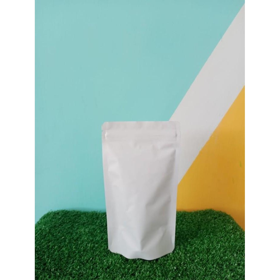 (Allthebest) Plastik standing pouch full aluminium foil 10 x 17/10x17 klip berdiri