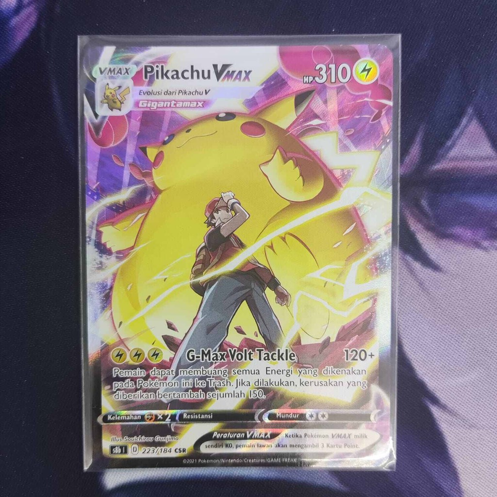 pokemon (ID) pikachu vmax - S8b 223/184 - CSR