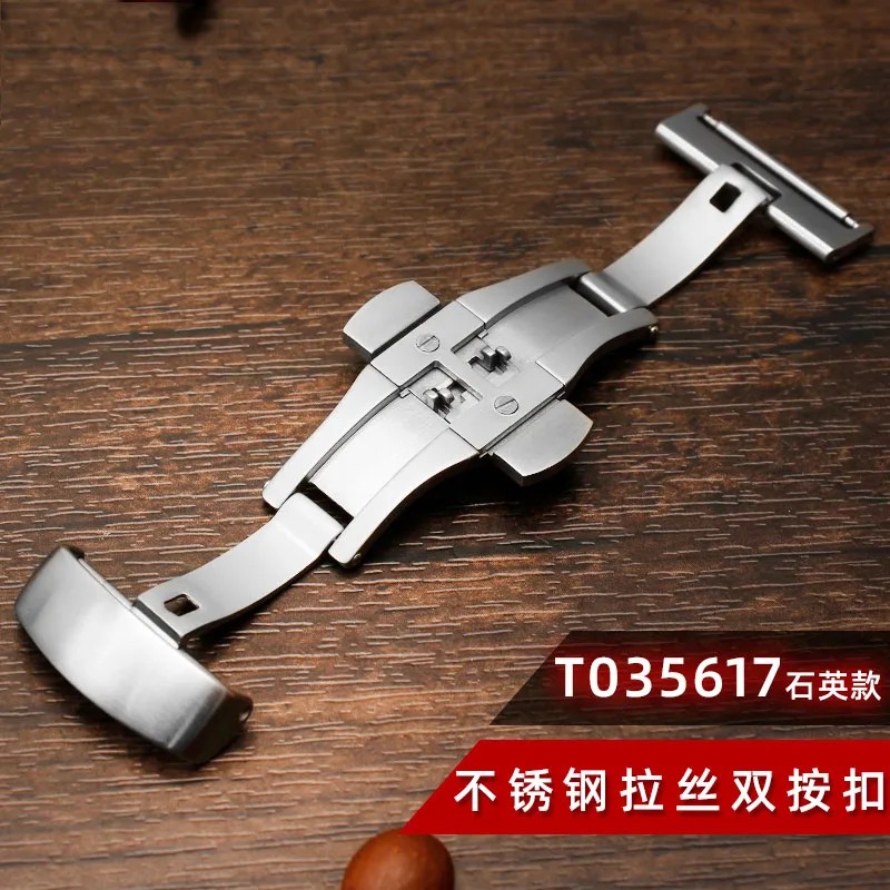 IMPORT GENUINE CALF LEATHER WATCHBAND WATCH BAND STRAP FOR TISSOT COUTURIER T035 T035617 627 T035439