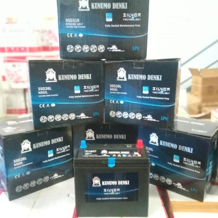 Aki Baterai Kering Kunumo Denki Ns60Ls/46B24Ls 45Ah Crv Hrv Grs 1Thn