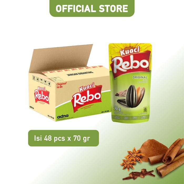 

Rebo Kuaci Rasa Original 70 Gram - 1 Dus (Isi 48 Pcs)