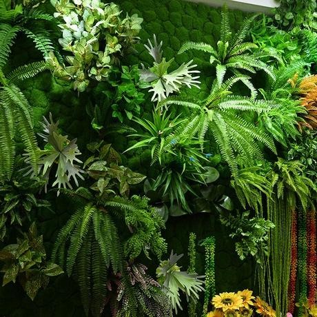 Aksesories Rumput Dinding Tanaman Hias Plastik Pajangan Rumput