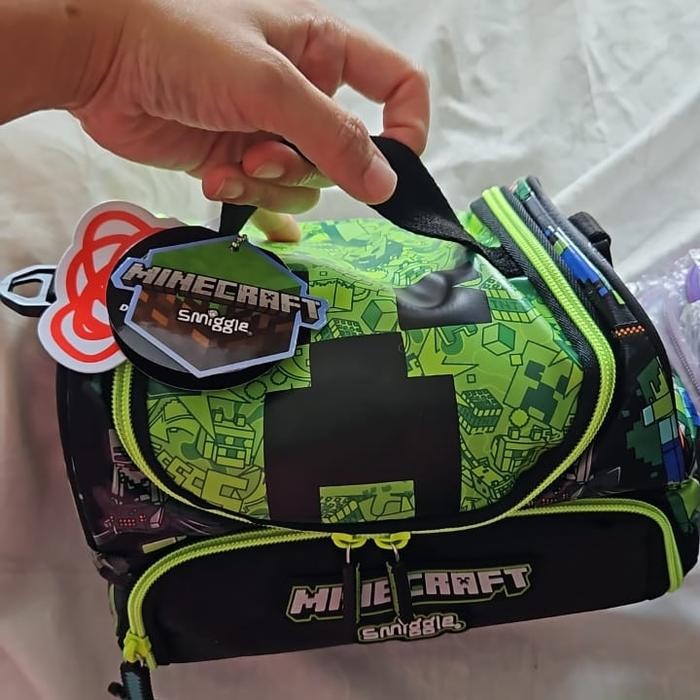 Smiggle Lunch Bag Minecraft/ Minecraft Lunch Box Smiggle/ Bag Smiggle