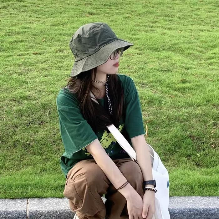 Topi Gunung Pria Bucket Hat Wateroof Rimba Topi Bulat Parasut Tali Packable Hat Pria Wanita Topi