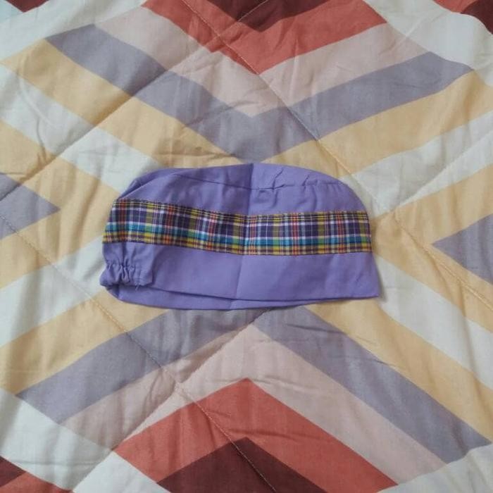 Seragam Muslim Anak Tk/Baju Muslim Gamis Tk Kotak Rompi Ungu