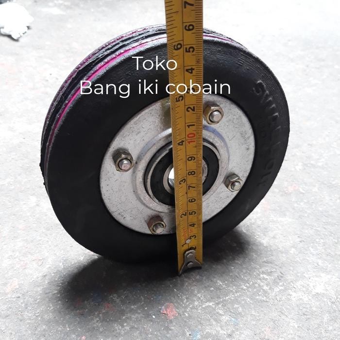 Roda Troli 6 inch Ban Mati Swallow Roda Troli 200kg Double Bearing