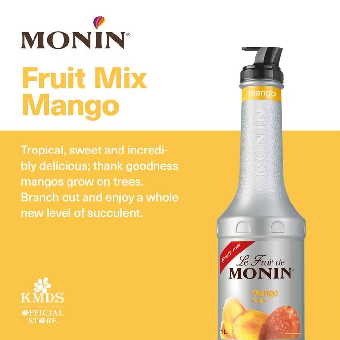 

MONIN Puree Buah Mix Mangga 1 Liter - Rasa Tropical Manis & Lezat untuk Teh Lemonade Smoothie dan
