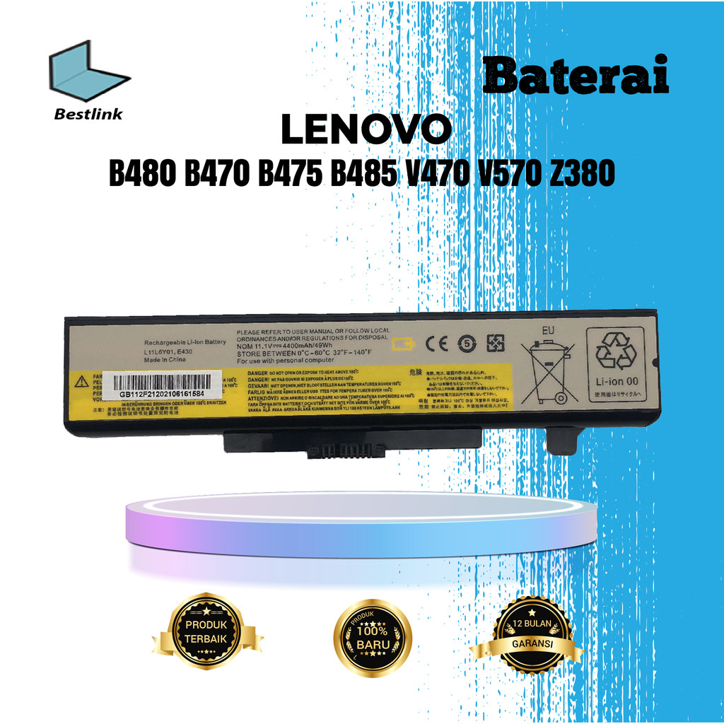 Baterai Lenovo B480 B470 B475 B485 V470 V570 Z380