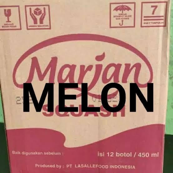 

Sirup Marjan Squash Melon isi 12Pcs x 450Ml