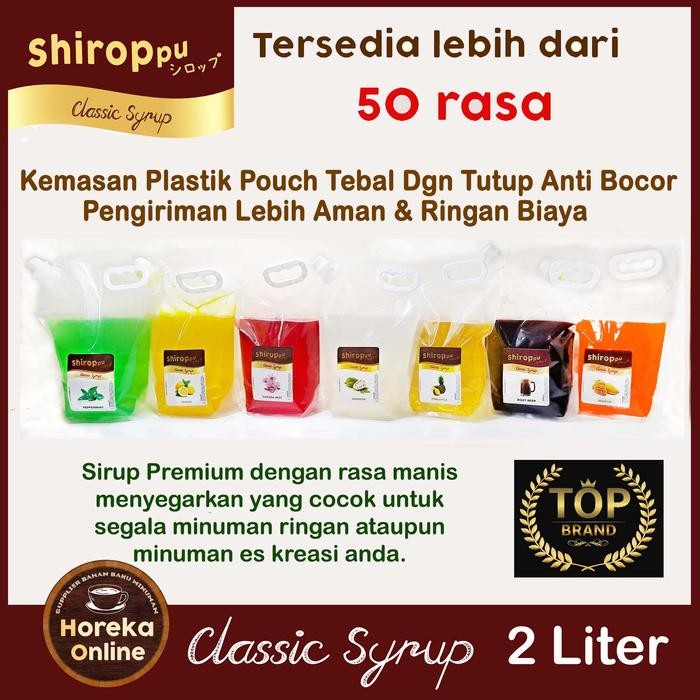 

Syrup Classic Shiroppu 2 Liter Sirup Manis Menyegarkan Premium Quality