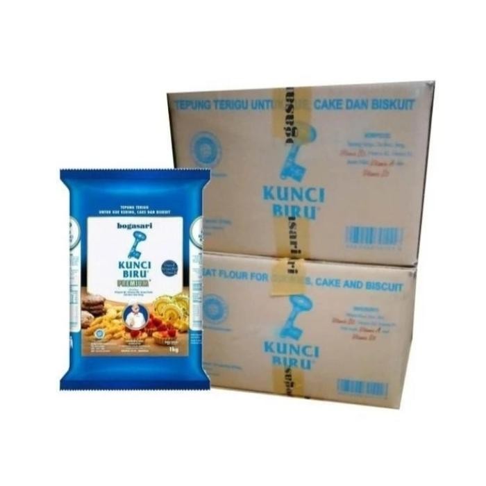 

BOGASARI KUNCI BIRU PREMIUM 1KGX12 (1KARTON) TEPUNG PROTEIN RENDAH