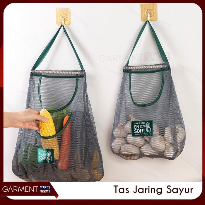 Keranjang Bawang Gantung Tempat Bawang Gantung Estetik Tas Jaring Belanja Sayur Buah Multifungsi