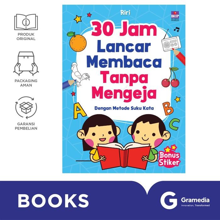 Buku 30 Jam Lancar Membaca Tanpa Mengeja